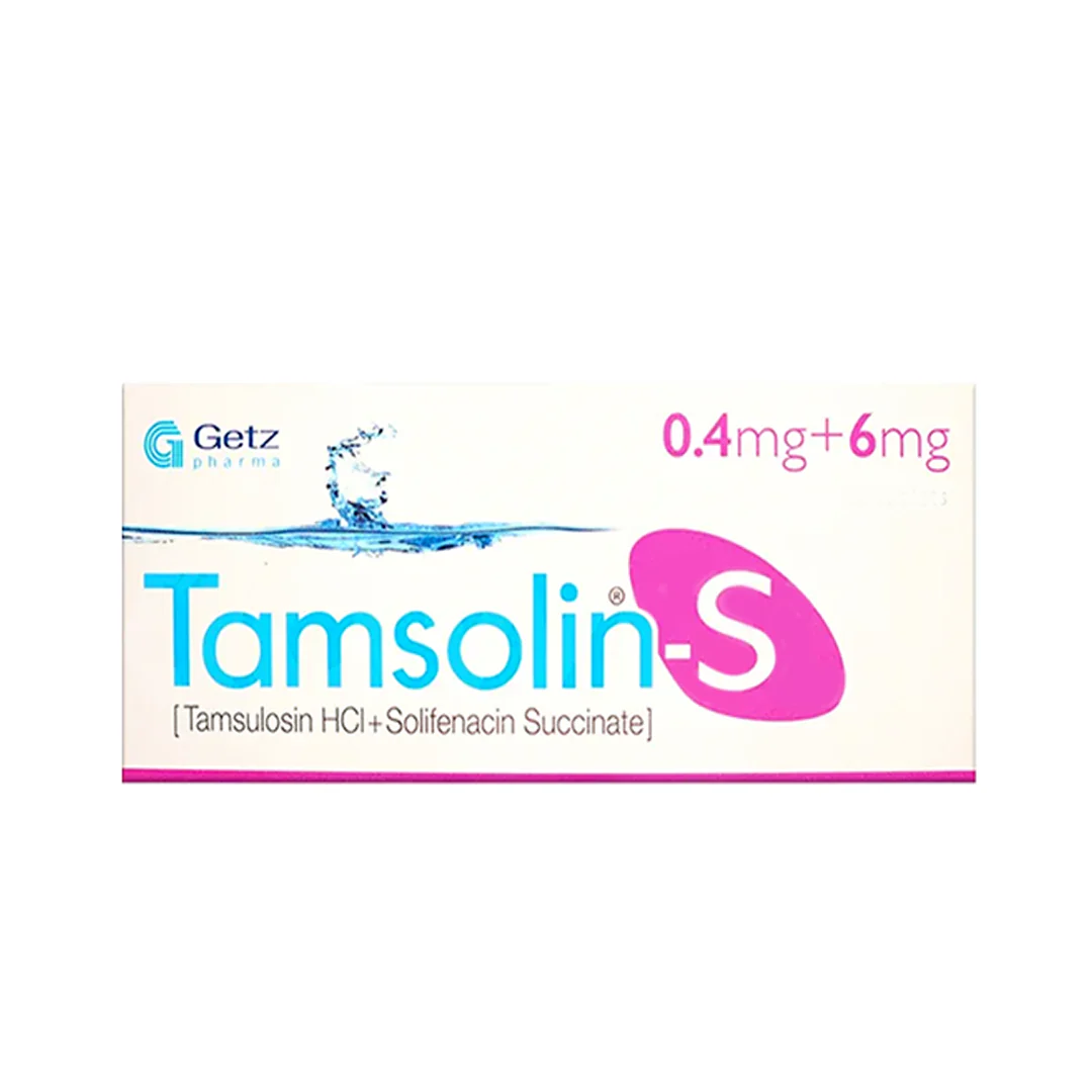 Tamsolin-S (Tamsulosin/Solifenacin) 0.4/6mg, 20 Ct - Getz Pharma