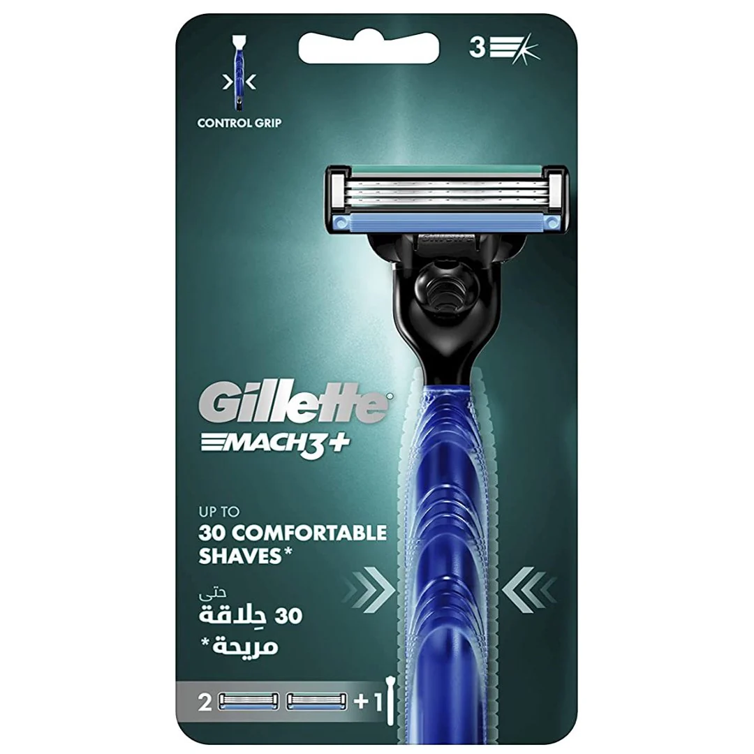 Gillette Mach3+ Razor With 1 Extra Blade Refill