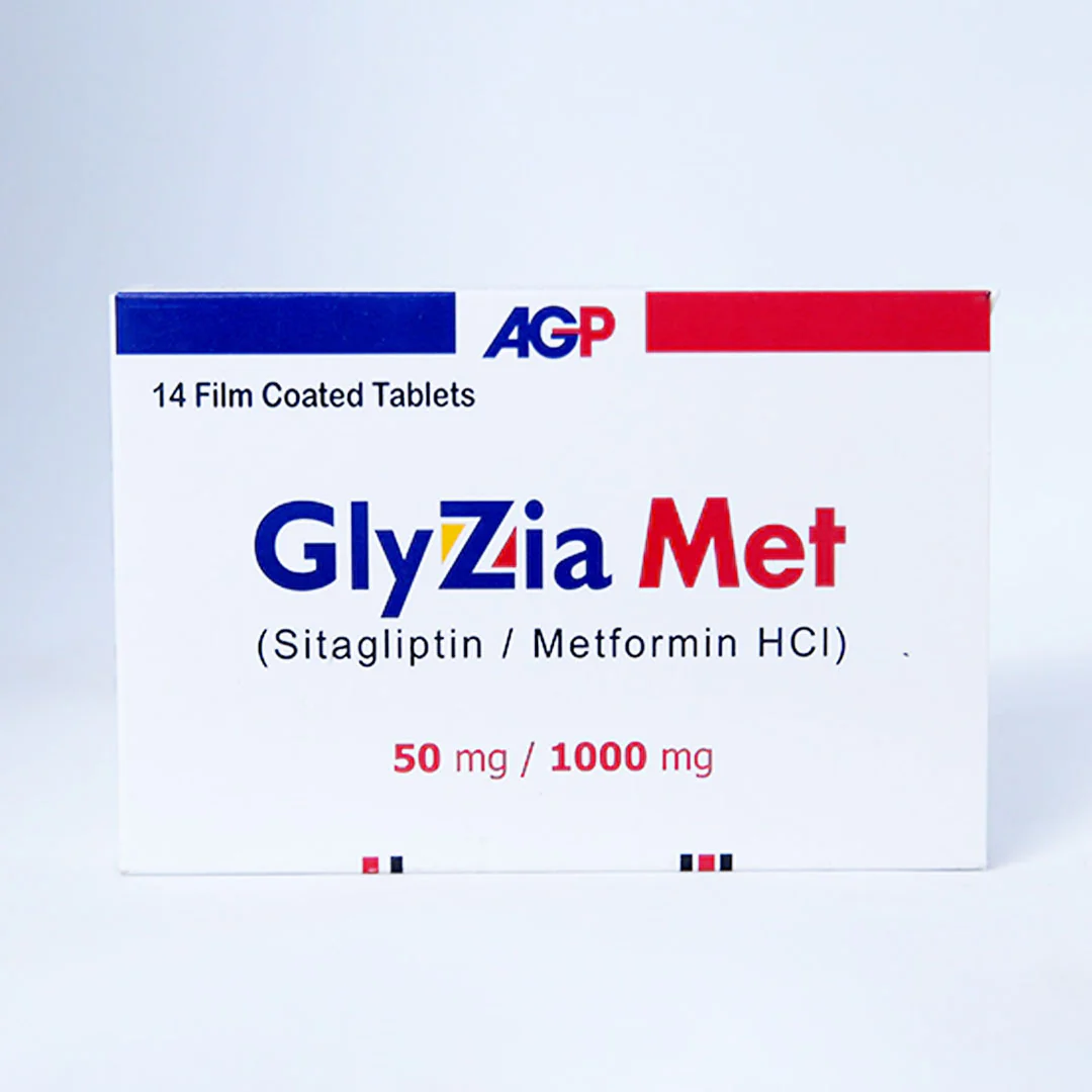 GlyziaMet (Sitagliptin/Metformin) Tablets 50/1000mg, 14 Ct - AGP