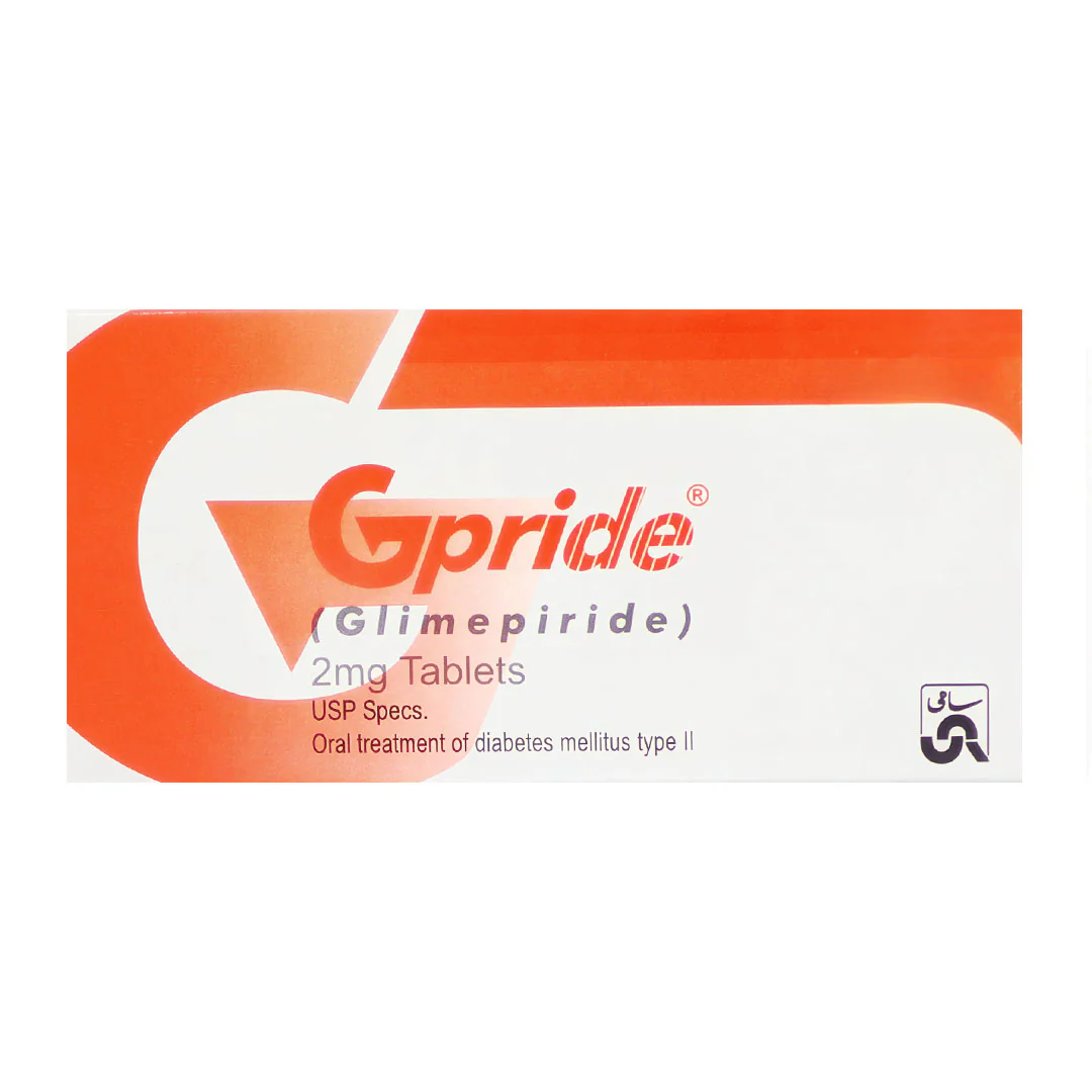Gpride (Glimepiride) 2mg, 30 Ct - Sami Pharma