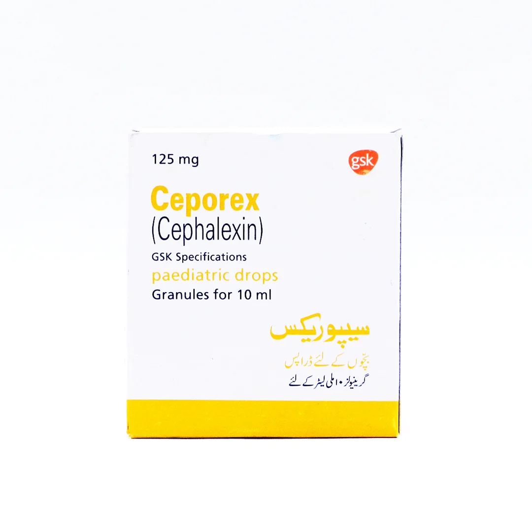 Ceporex (Cephalexin) Paediatric Drops 125mg, 10ml - GSK