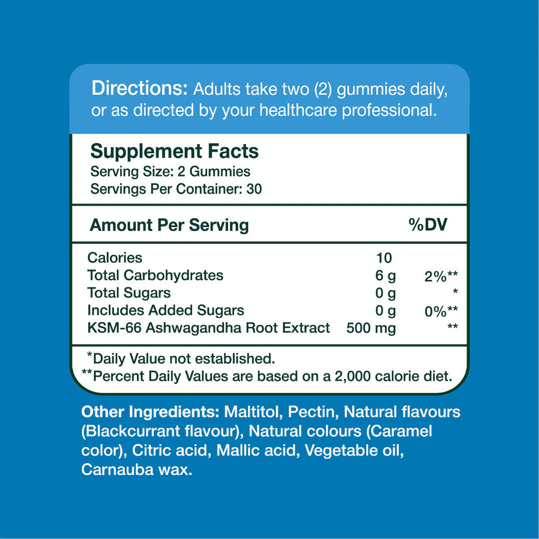 Gumvits KSM-66 Ashwagandha 500mg Gummies, 60 Ct - Image 6