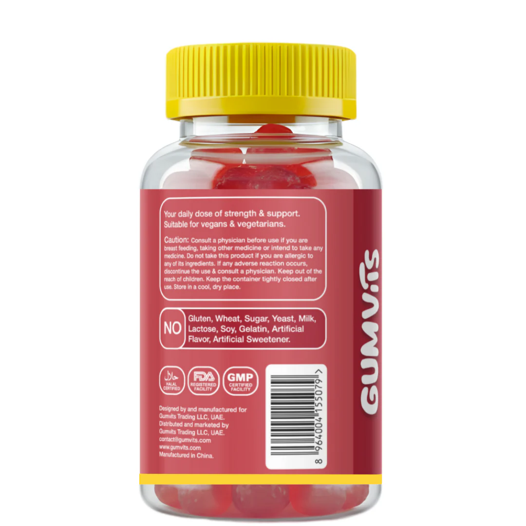 Gumvits Calcium Magnesium Zinc & Vitamin D3 Gummies, 60 Ct - Image 4