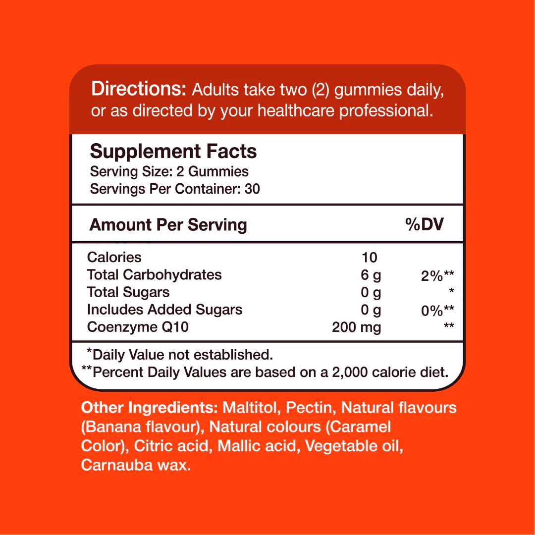 Gumvits CoQ10 200mg Gummies, 60 Ct - Image 6