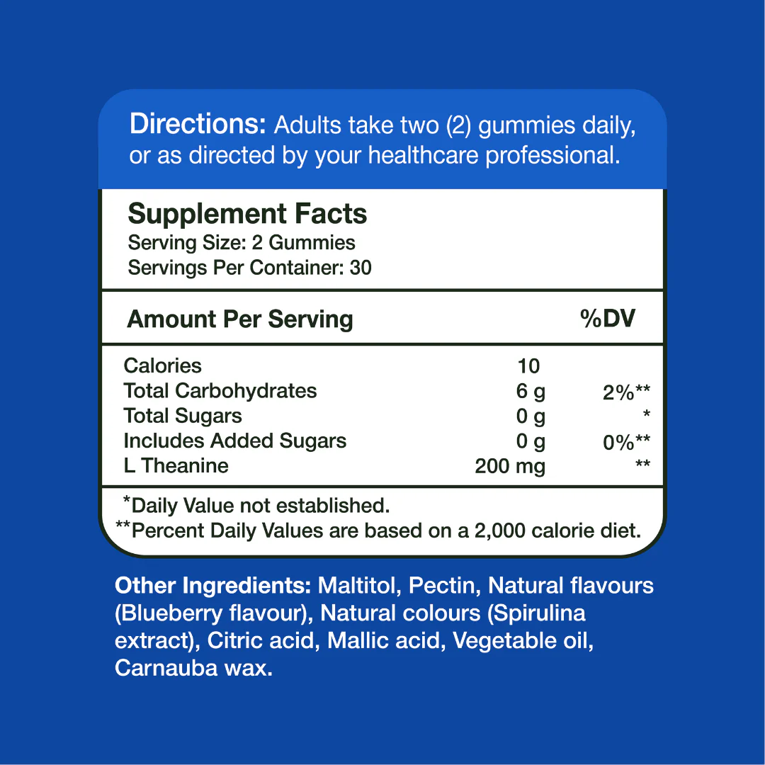 Gumvits L-Theanine 200mg Gummies, 60 Ct - Image 6