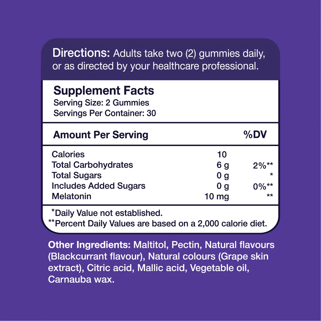 Gumvits Melatonin 10mg Gummies, 60 Ct - Image 6