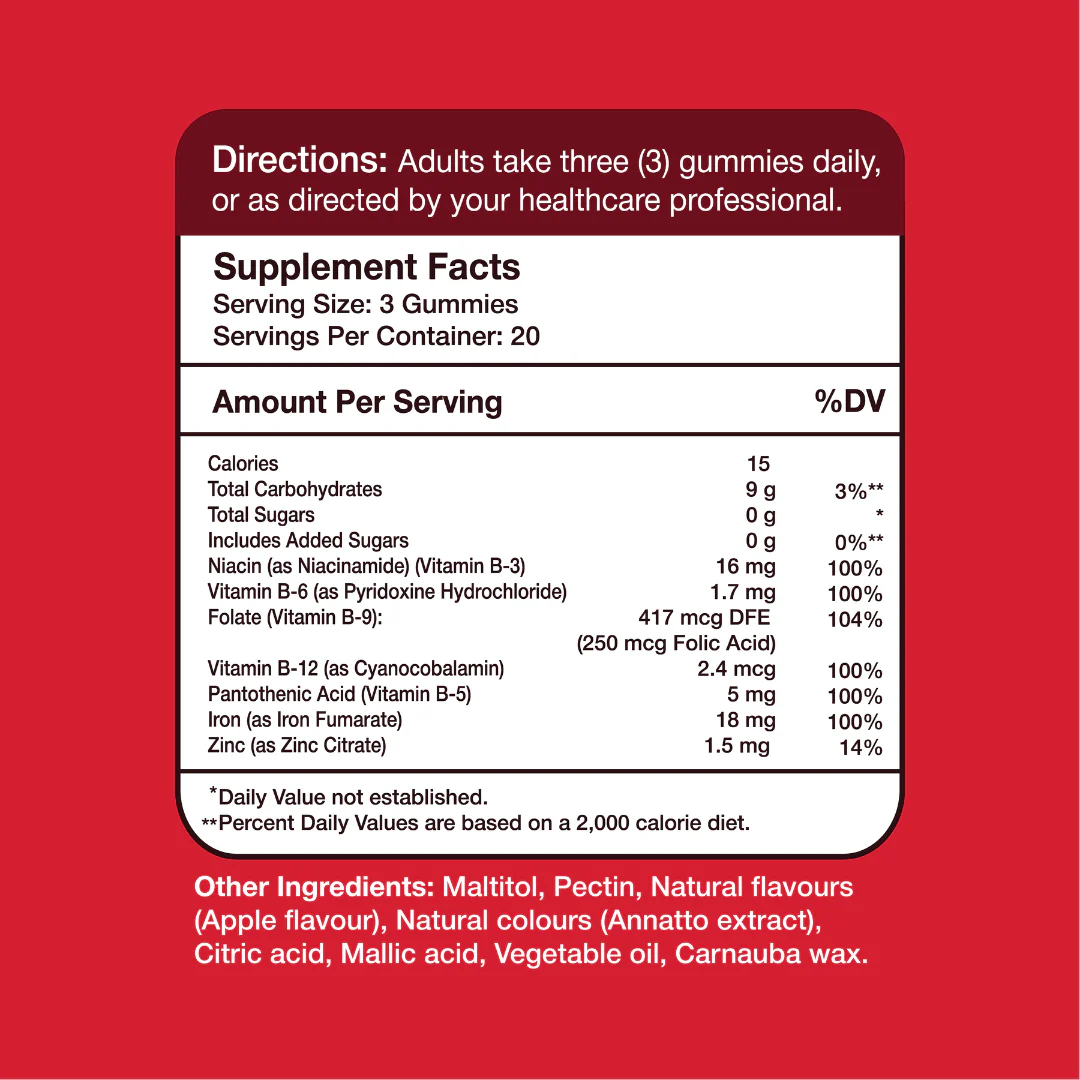 Gumvits Mild Iron Gummies, 60 Ct - Image 6