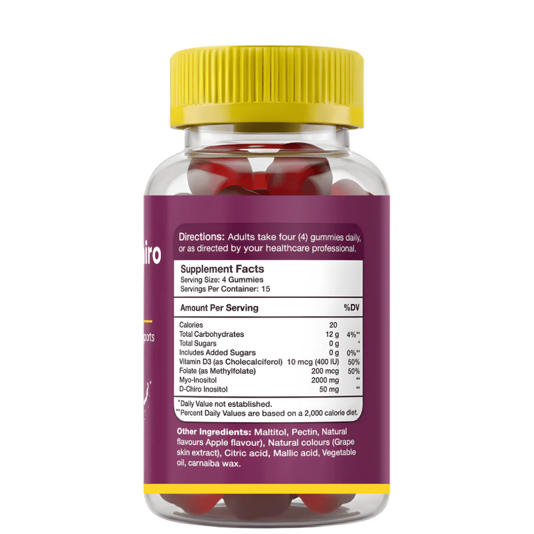 Gumvits Myo & D-Chiro Inositol Gummies, 60 Ct - Image 4