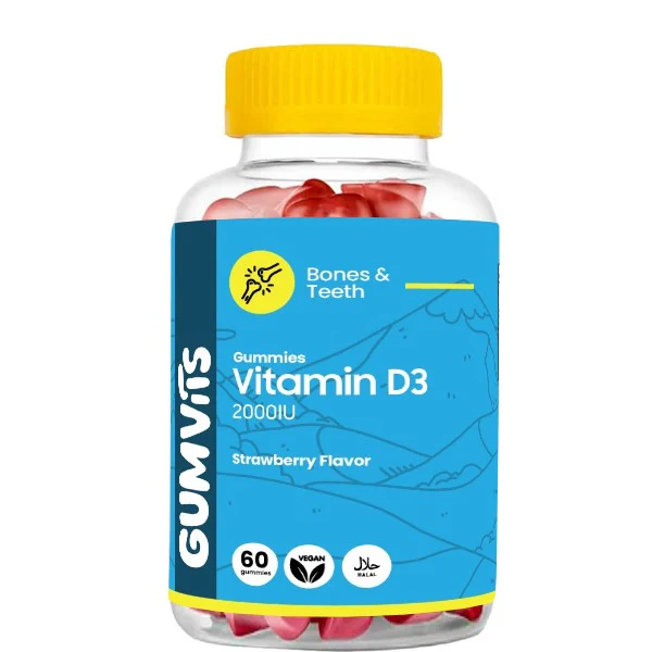 Gumvits Vitamin D3 2000IU Gummies, 60 Ct