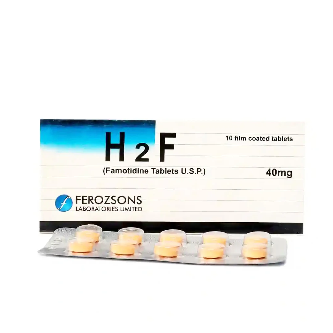 H2F (Famotidine) 40mg, 10 Ct - Ferozsons