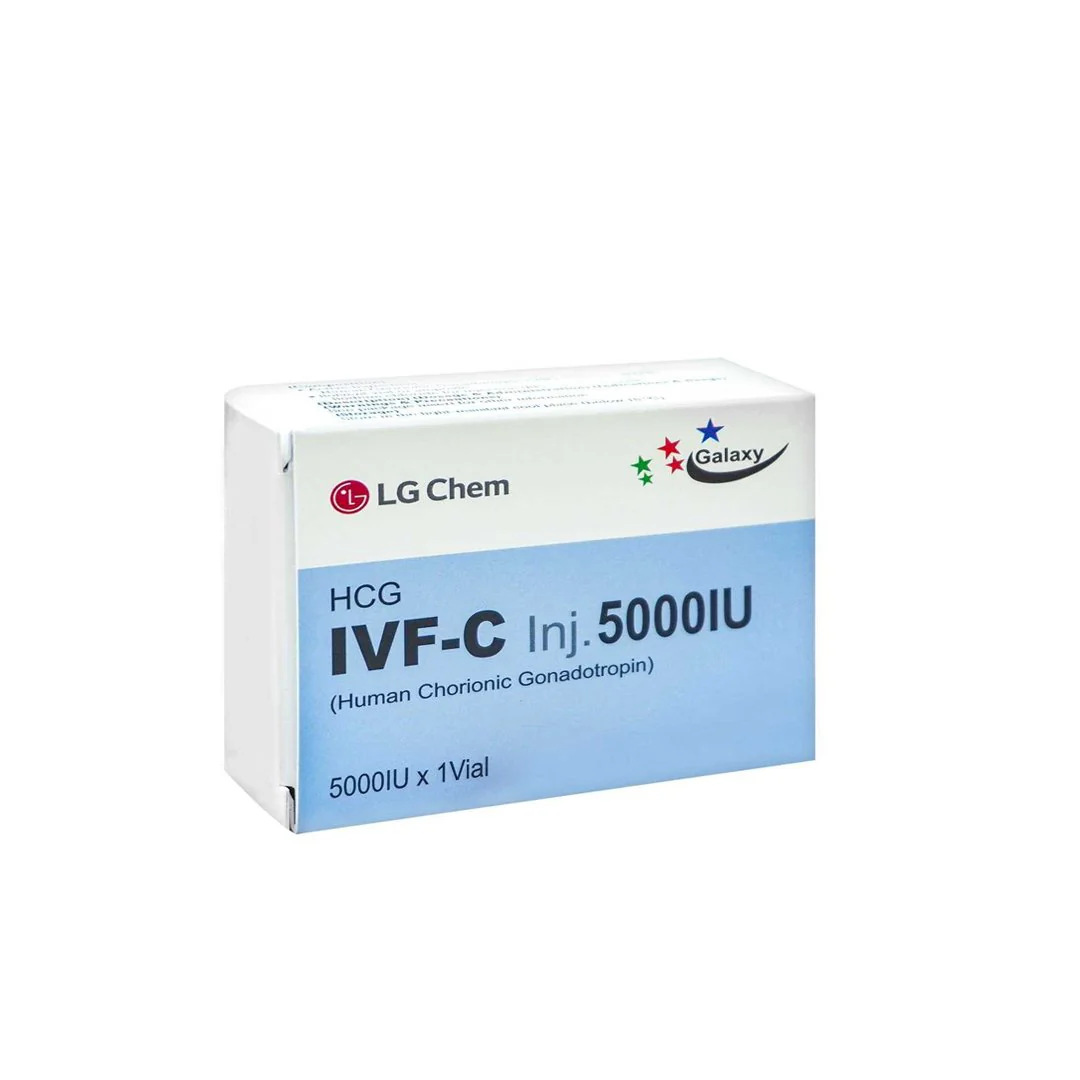 HCG IVF-C Fertility Injection 5000 IU, 1 Ct - LG Chem
