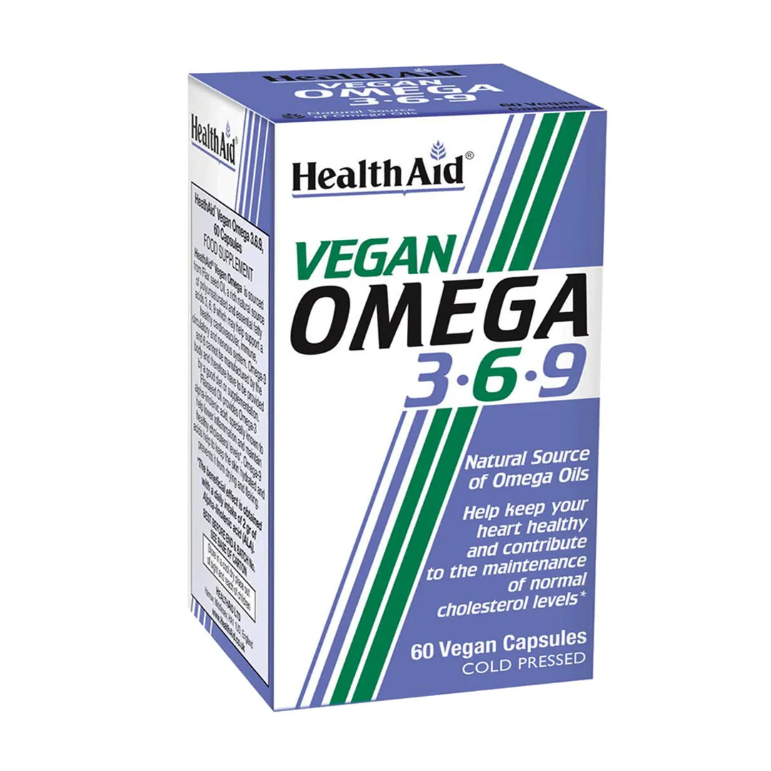 HealthAid Vegan Omega 3-6-9, 60 Ct