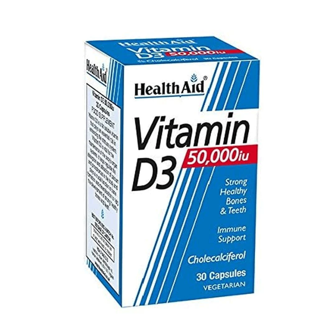 HealthAid Vitamin D3 50000 IU, 30 Ct
