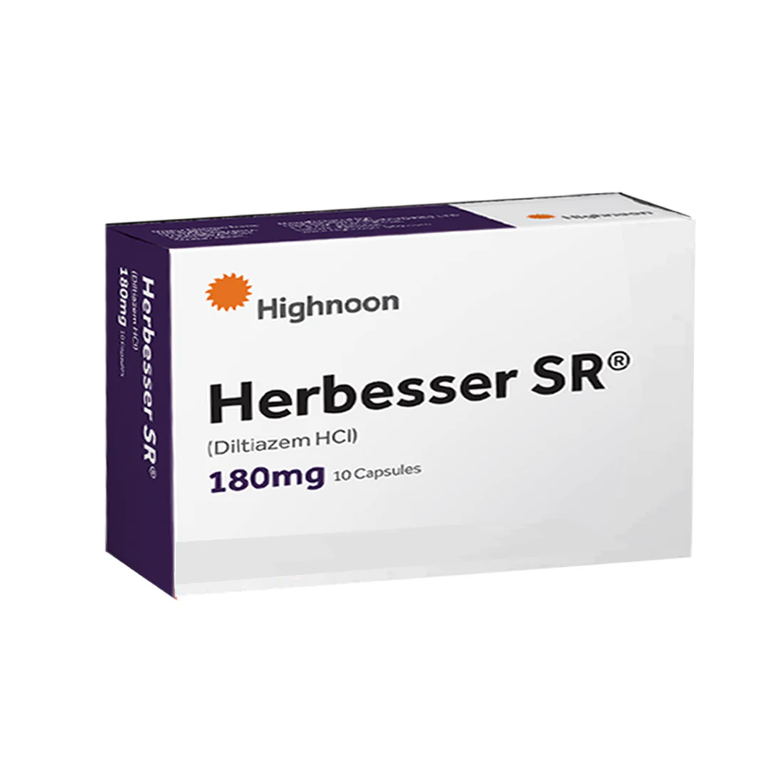Herbesser SR (Diltiazem) 180mg, 10 Ct - Highnoon