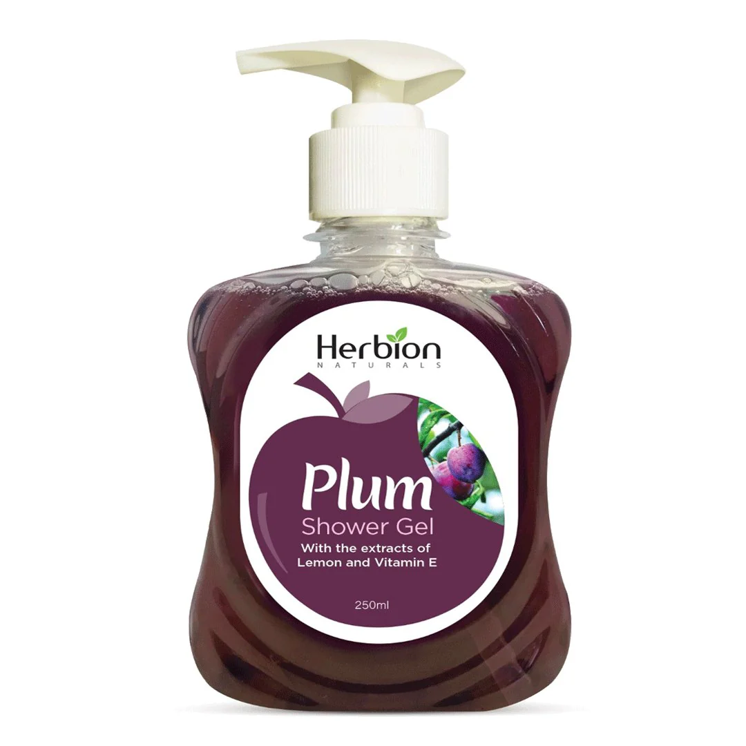 Herbion Plum Shower Gel, 250ml