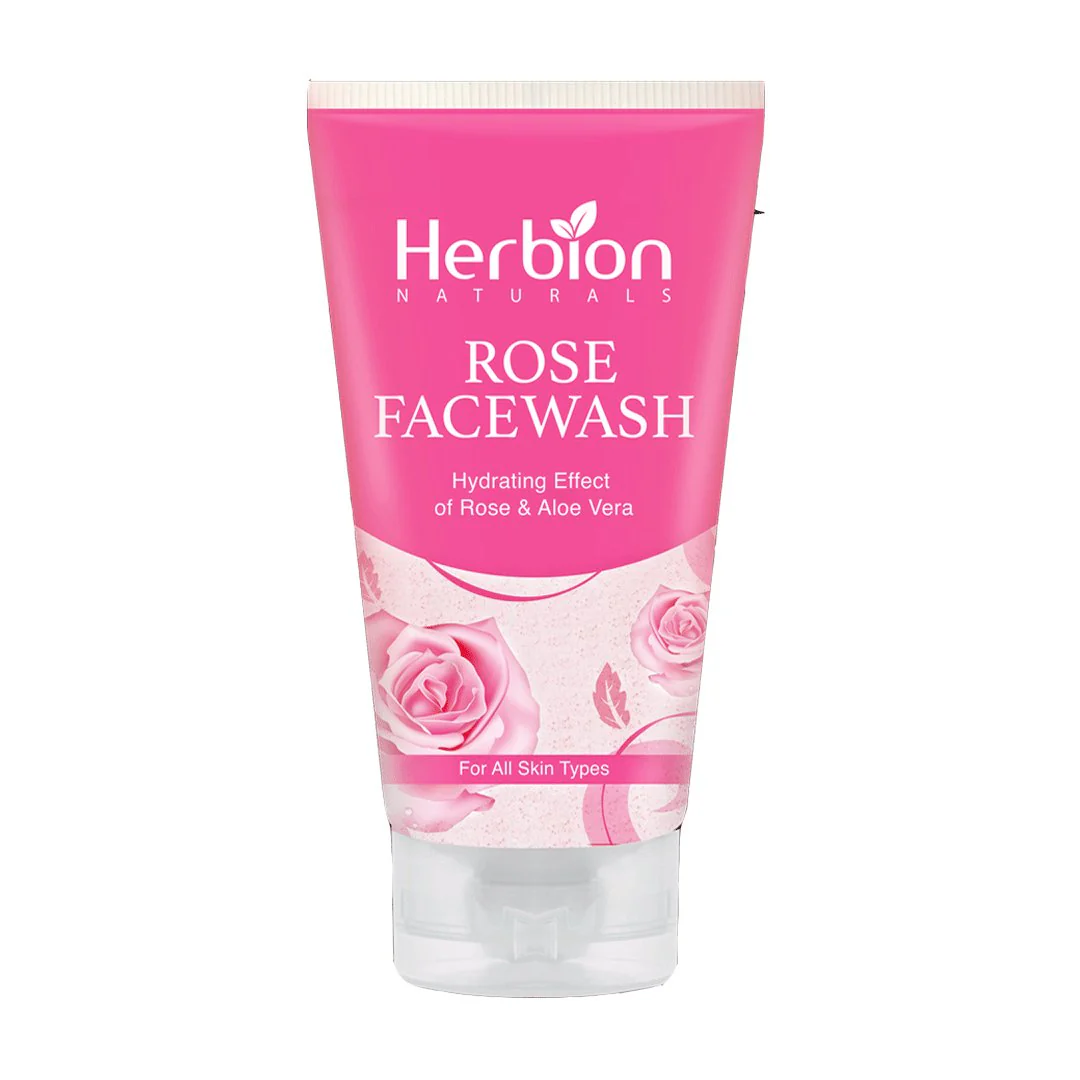 Herbion Rose Face Wash, 100ml