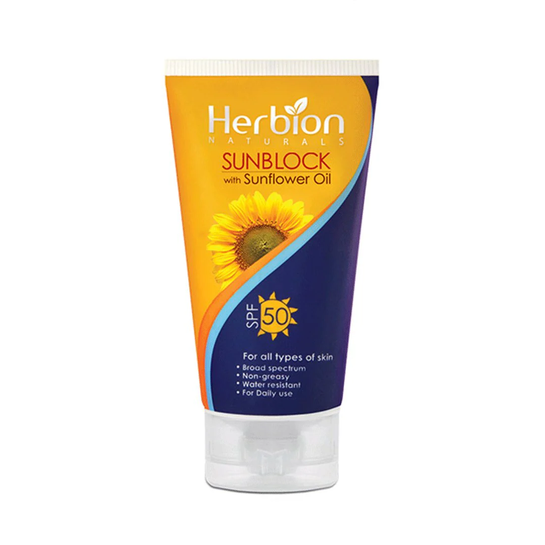 Herbion Sunblock with Sunflower Oil, 100ml