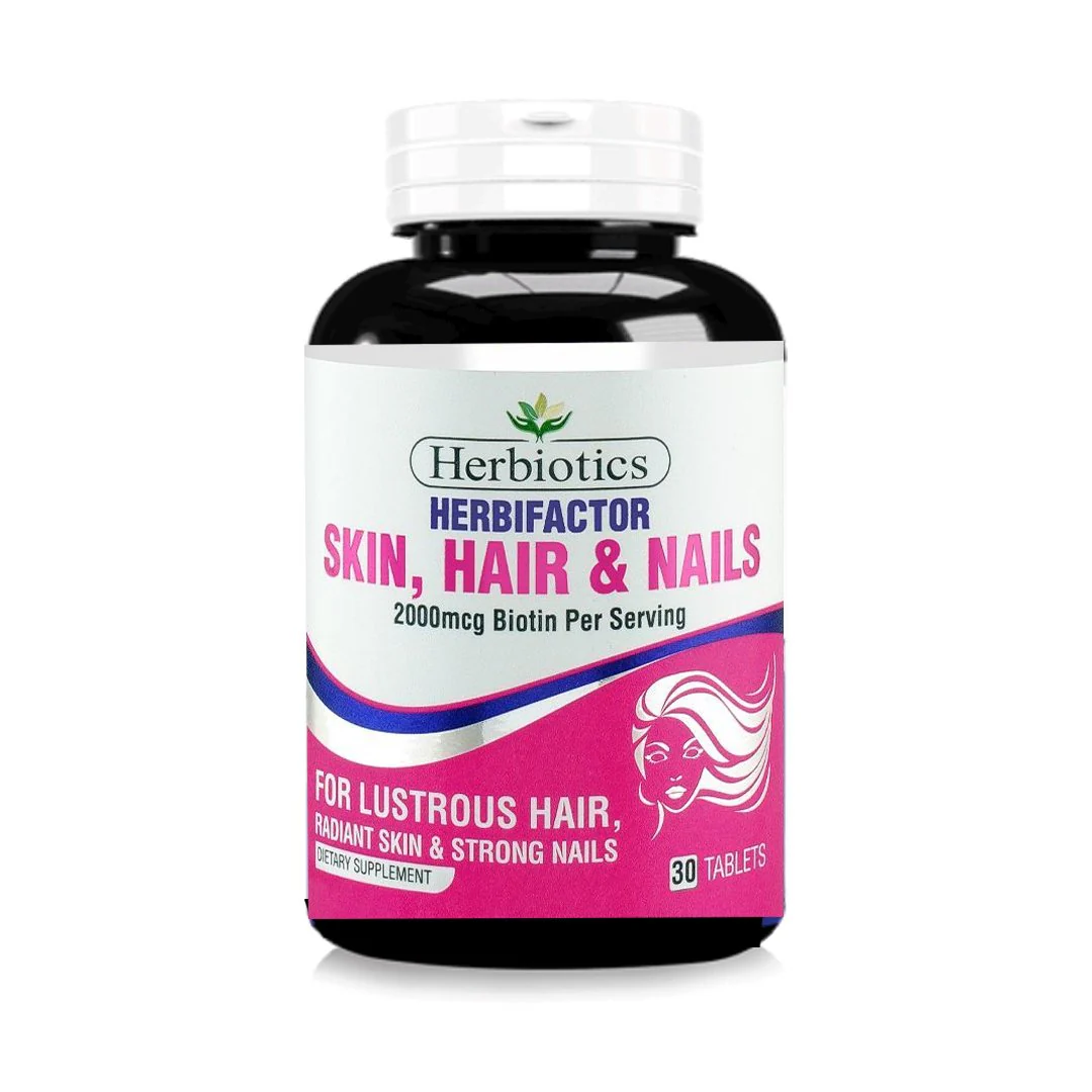 Herbiotics Herbifactor Hair, Skin & Nails, 30 Ct - Image 2