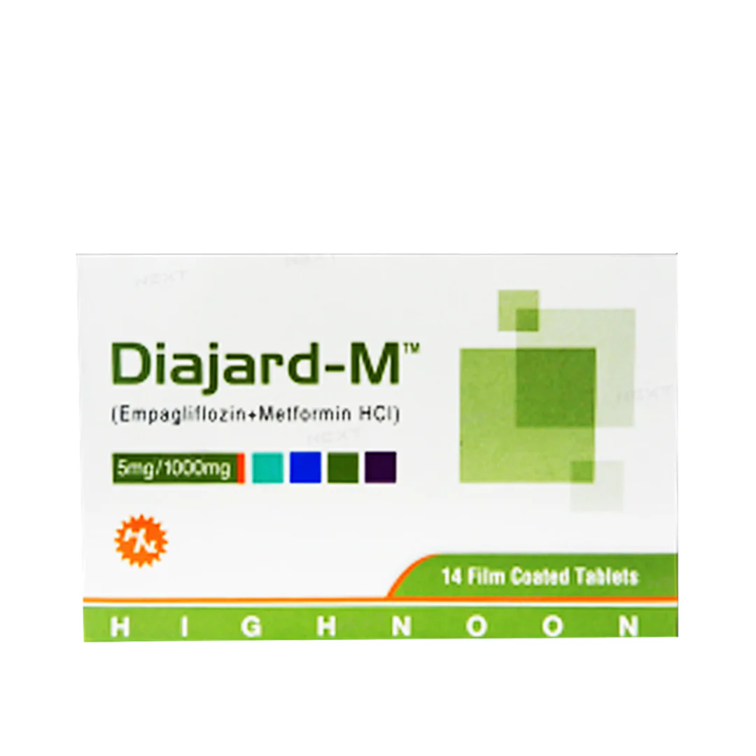 Diajard-M (Empagliflozin/Metformin) 5mg/1000mg Tablets, 14 Ct - Highnoon