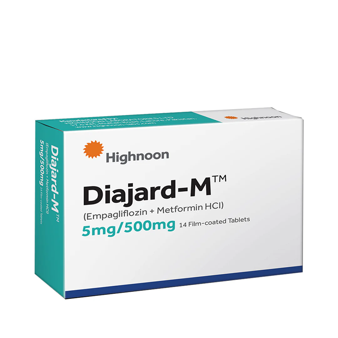 Diajard-M (Empagliflozin/Metformin) 5mg/500mg Tablets, 14 Ct - Highnoon