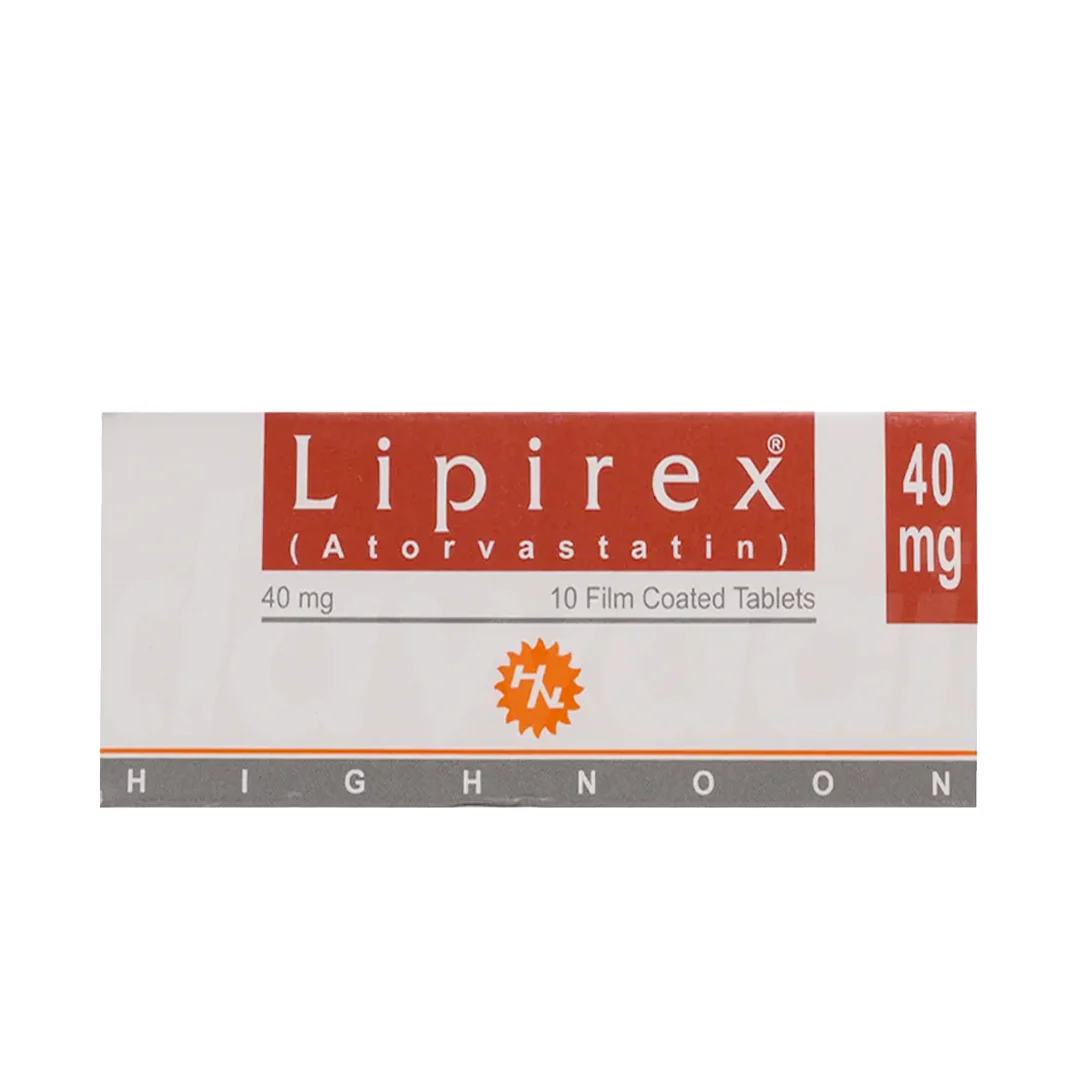 Lipirex (Atorvastatin) 40mg, 10 Ct - Highnoon