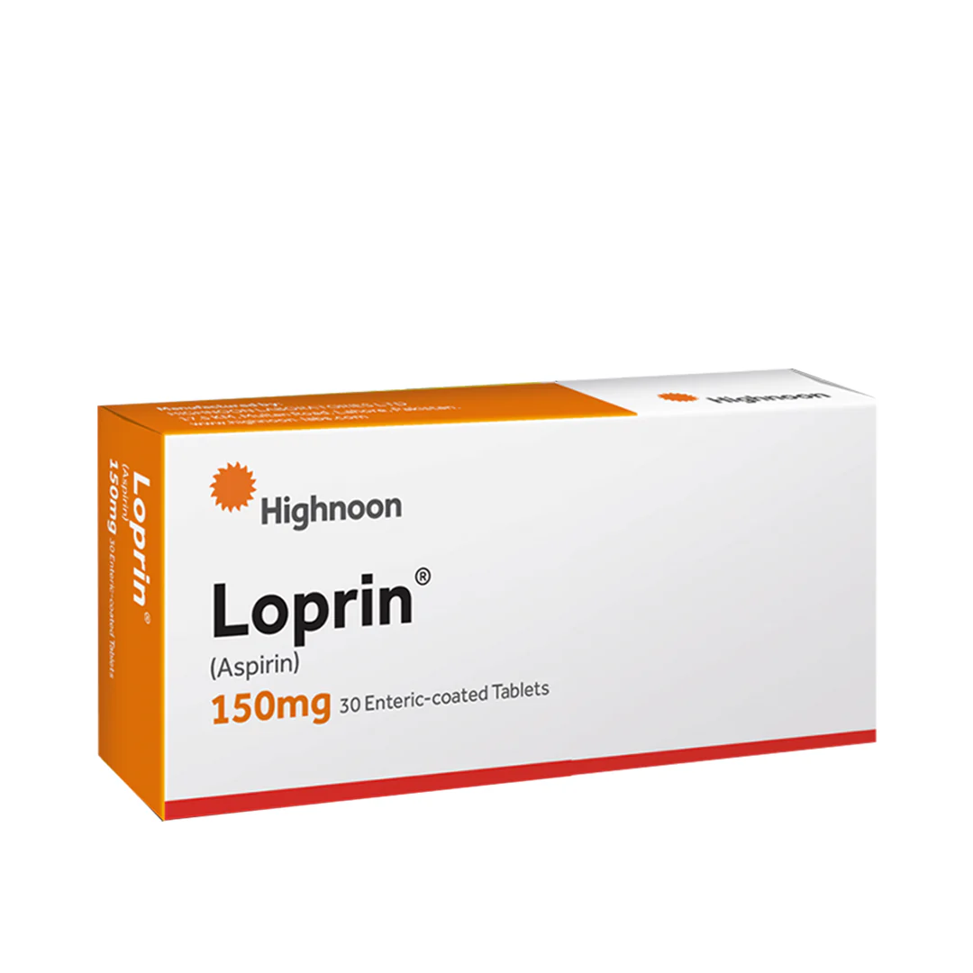 Loprin (Aspirin) 150mg, 30 Ct - Highnoon