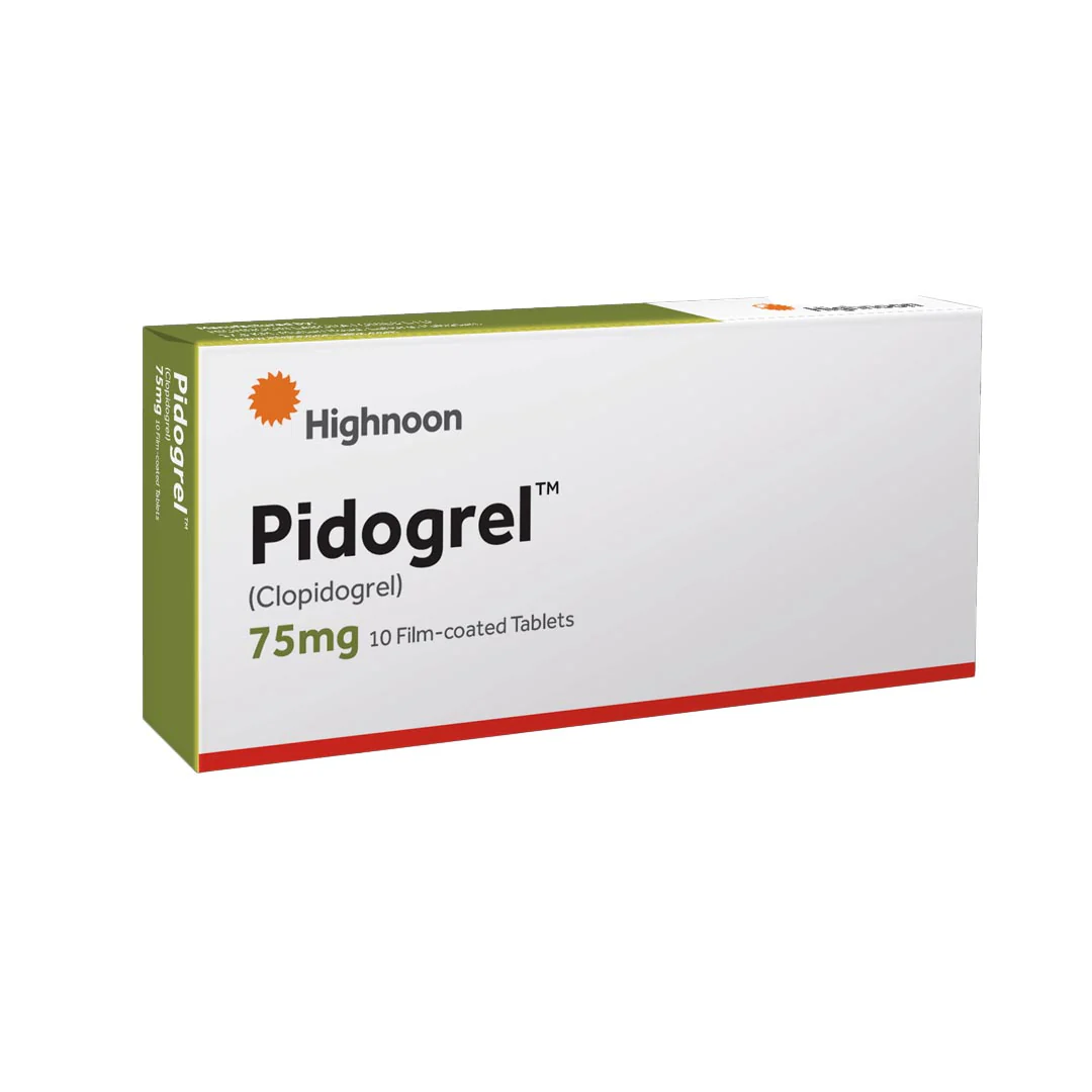 Pidogrel (Clopidogrel) 75mg, 10 Ct - Highnoon