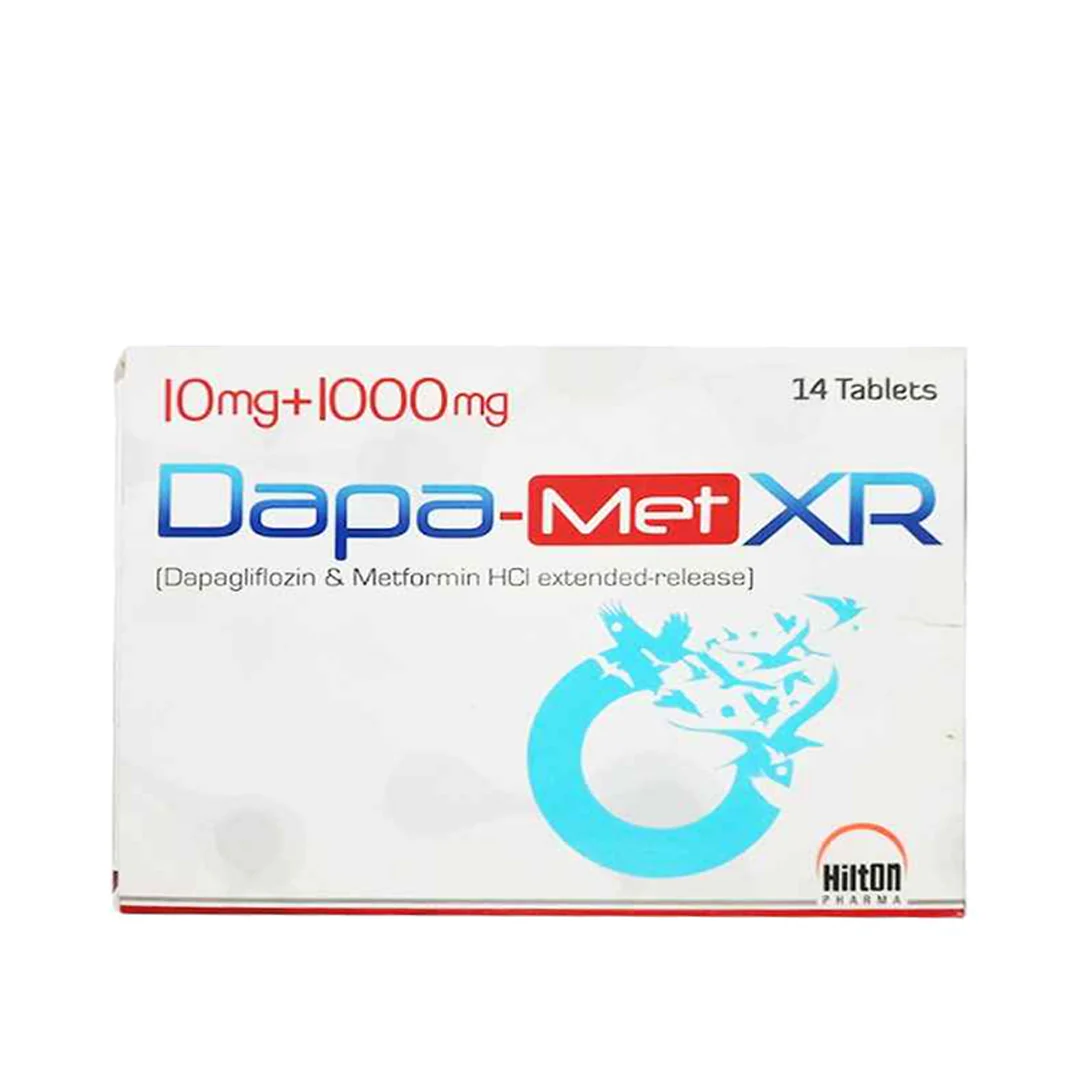 Dapa-Met XR (Metformin/Dapagliflozin) 10mg/1000mg, 14 Ct - Hilton