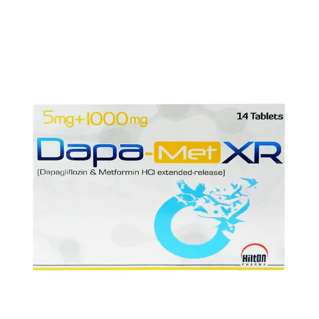 Dapa-Met XR (Dapagliflozin/Metformin) 5mg/1000mg, 14 Ct - Hilton