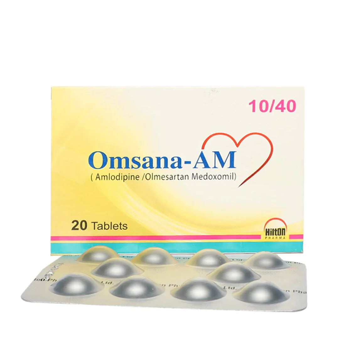 Omsana-AM (Amlodipine/Olmesartan) 10/40mg, 20 Ct - Hilton
