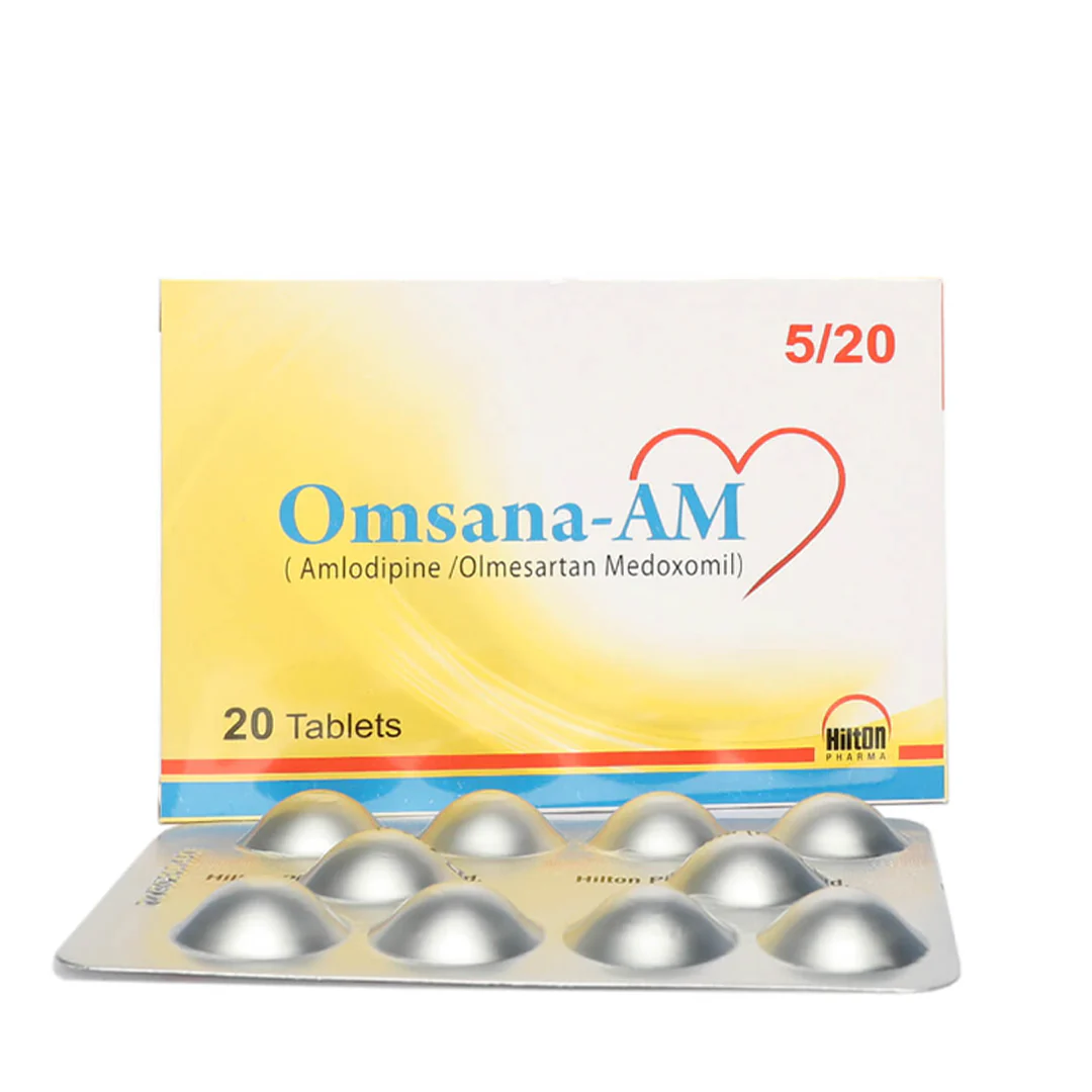 Omsana-AM (Amlodipine/Olmesartan) 5/20mg, 20 Ct - Hilton