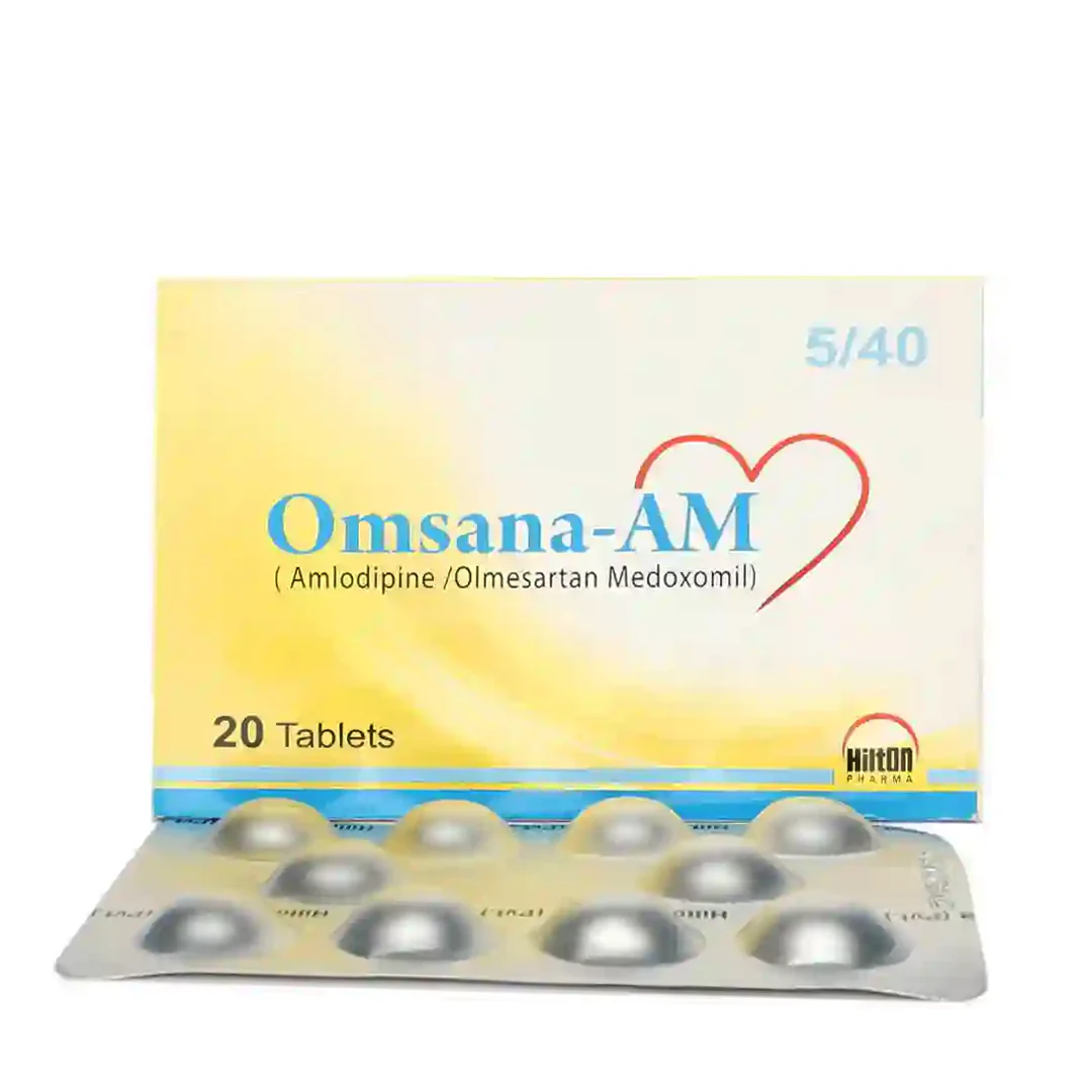 Omsana-AM (Amlodipine/Olmesartan) 5/40mg, 20 Ct - Hilton