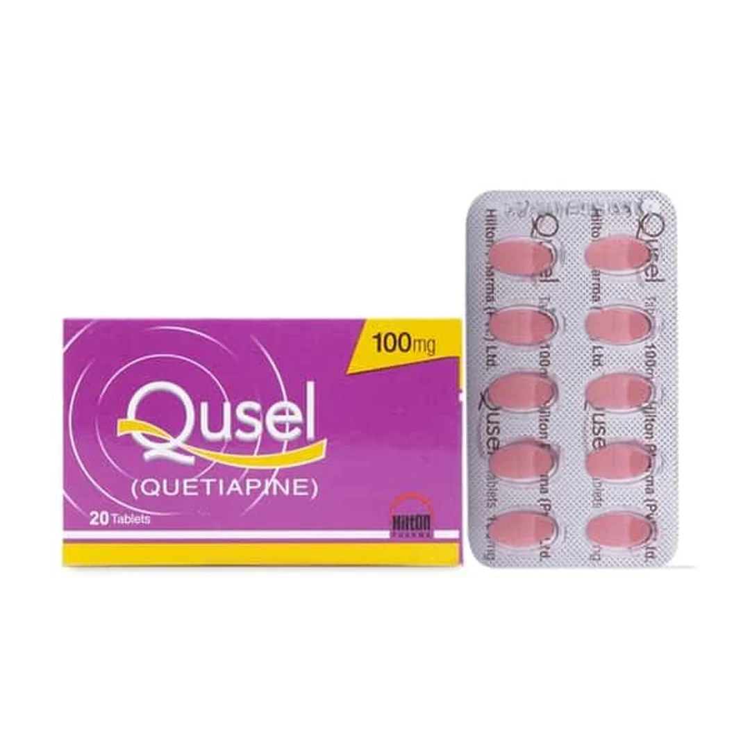 Qusel (Quetiapine) 100mg, 20 Ct - Hilton