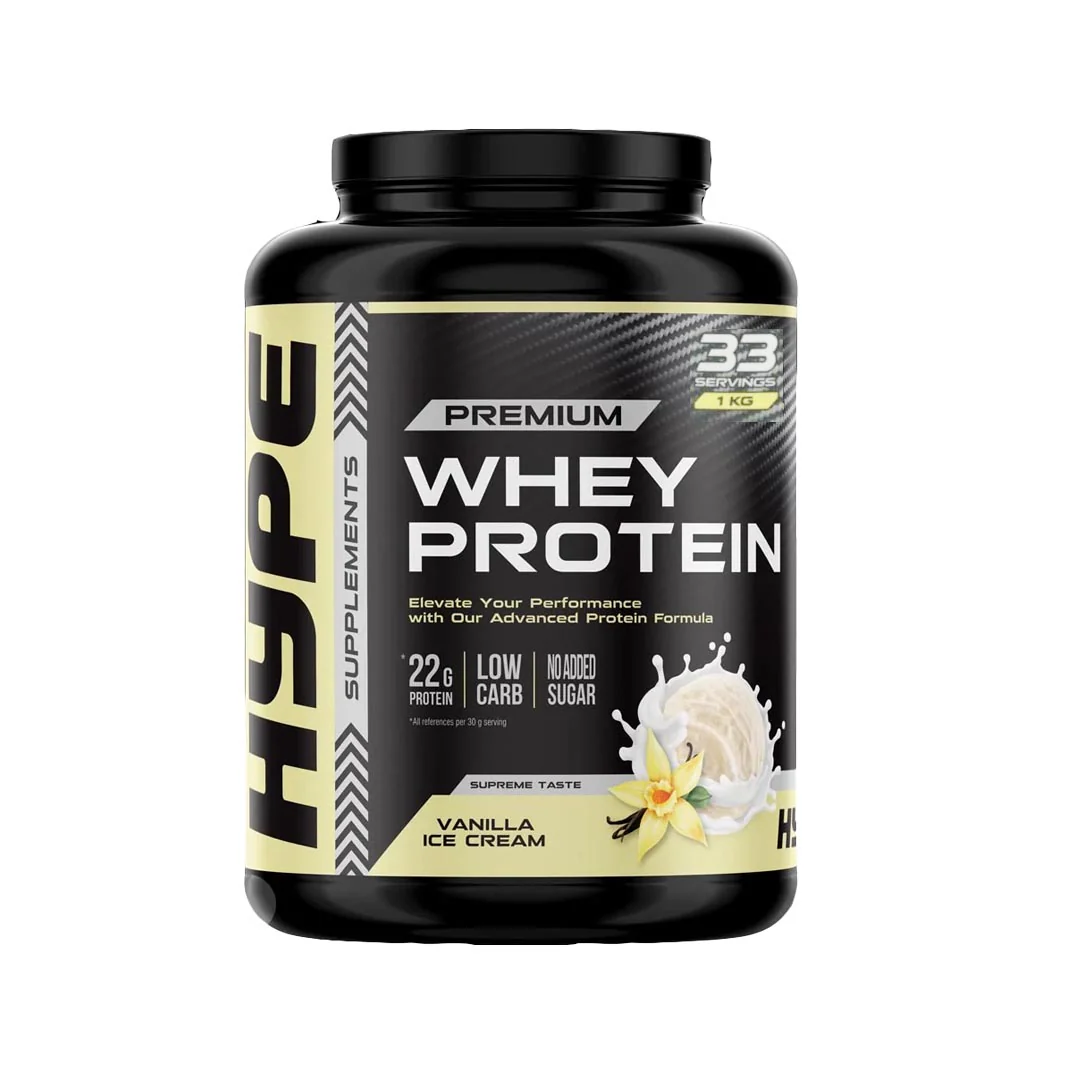Hype Premium Whey Protein (Vanilla Ice Cream), 1 kg