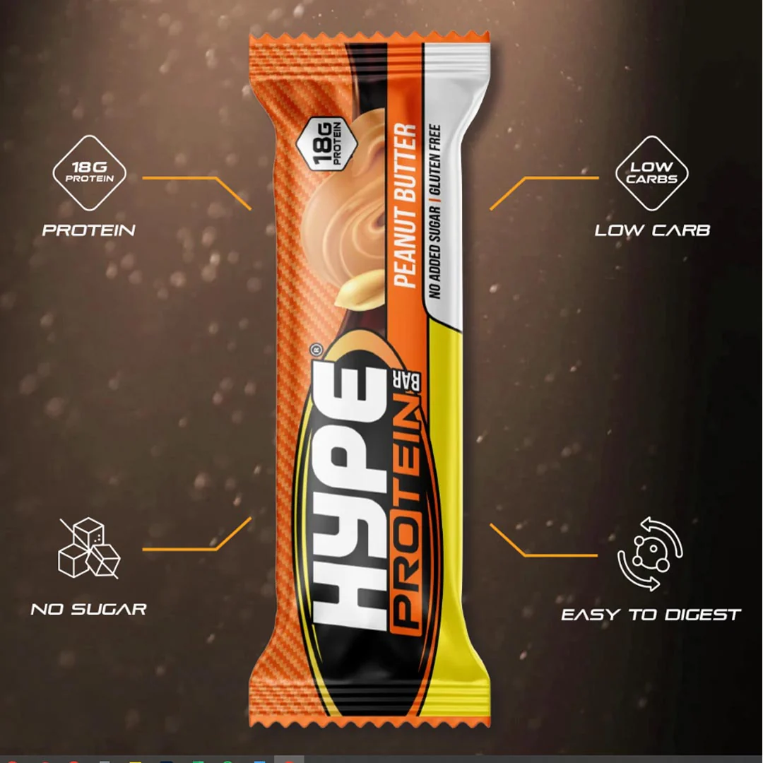 Hype Protein Bar (Peanut Butter), 1 Ct - Image 2