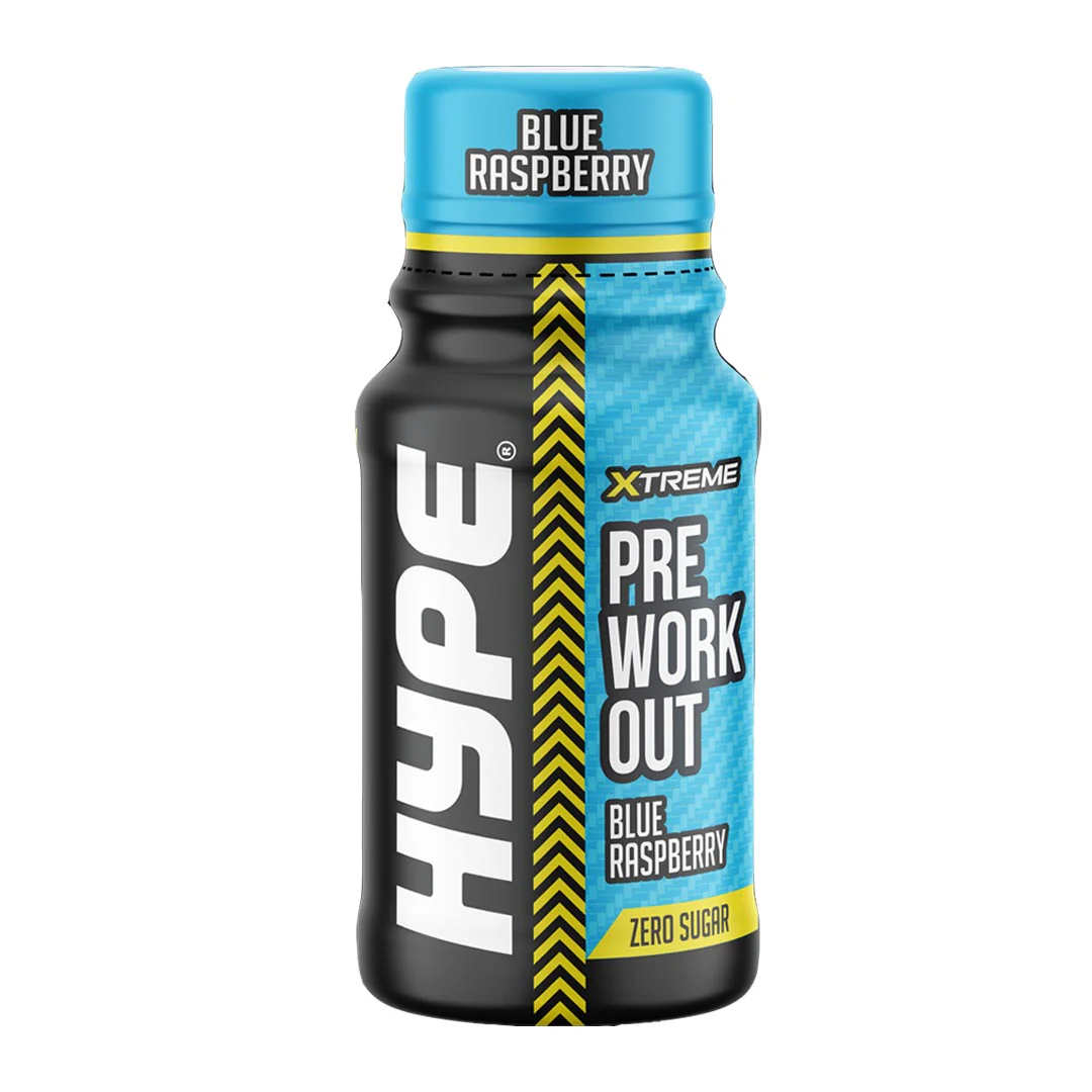 Hype Xtreme Pre-workout Energy Shot (Blue Raspberry), 60ml
