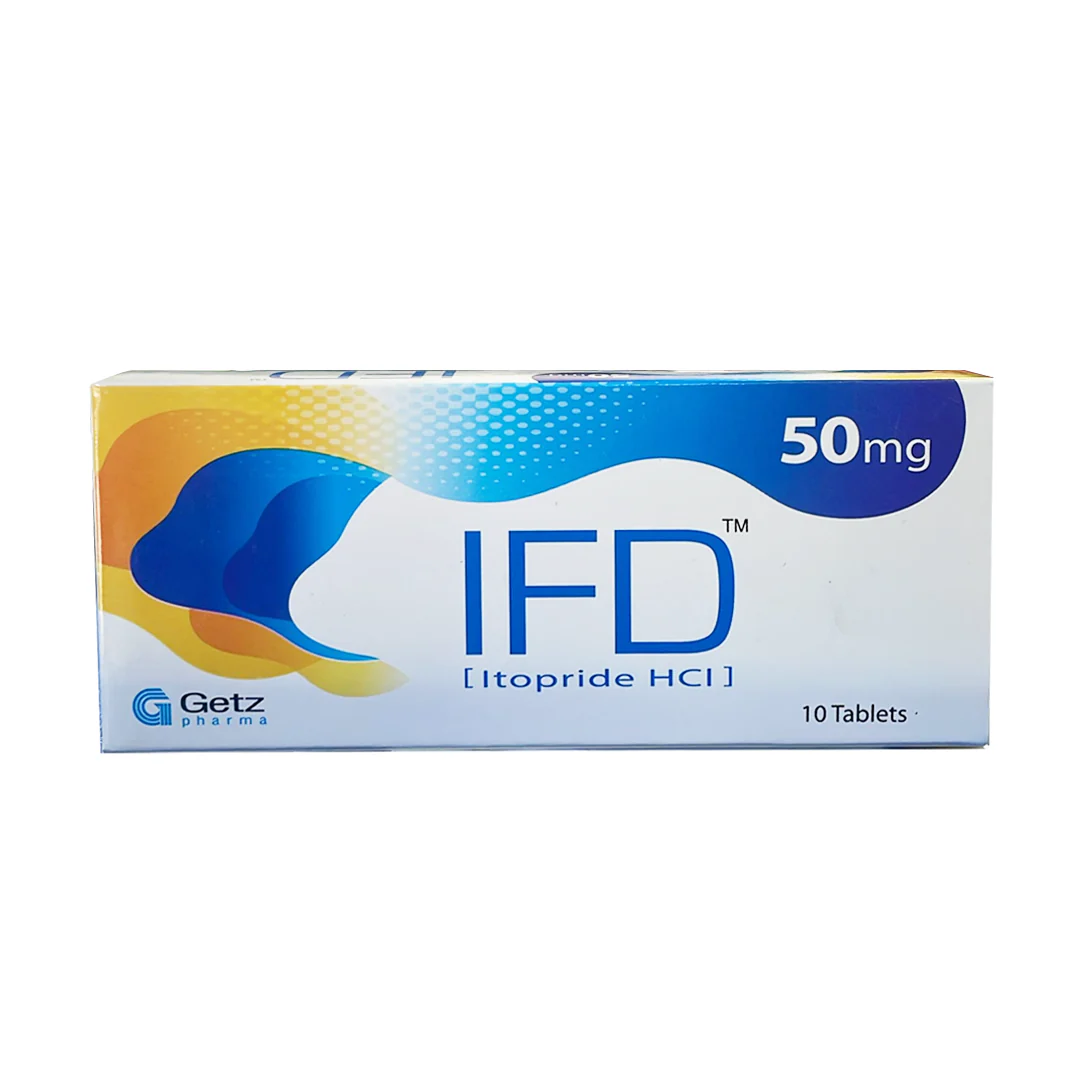 IFD (Itopride) 50mg, 10 Ct - Getz Pharma
