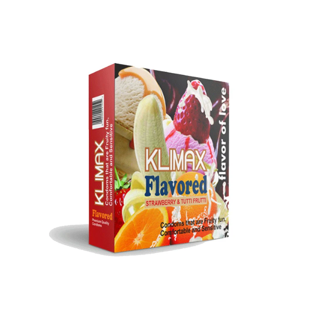 Klimax Flavored (TuttiFrutti) Condoms, 2 Ct