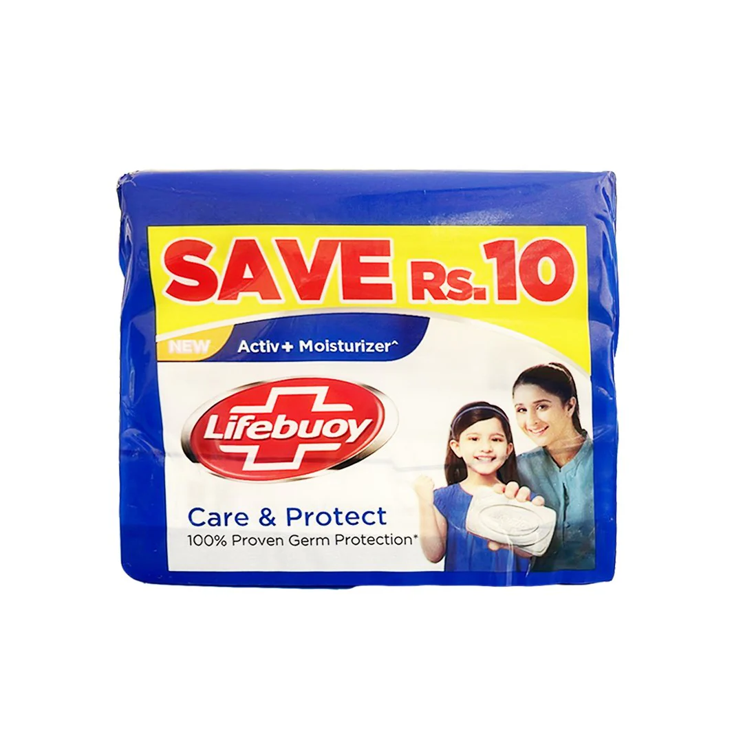 Lifebuoy Care and Protect Soap Bar, 98g (Pack of 3)