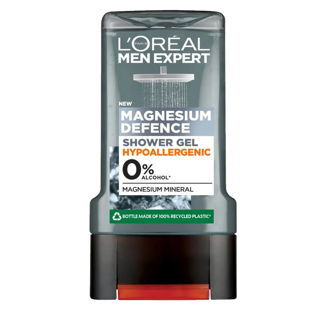 L'Oreal Men Expert Magnesium Defence Hypoallergenic Shower Gel, 300ml
