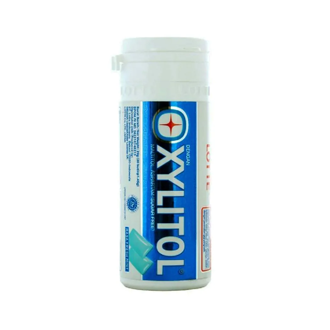 Lotte Xylitol Chewing Gum (Fresh Mint), 20 Ct