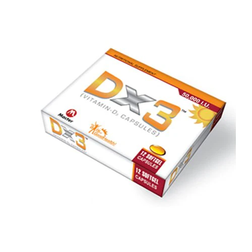 Macter DX3 Vitamin D3 50,000 IU, 12 Ct