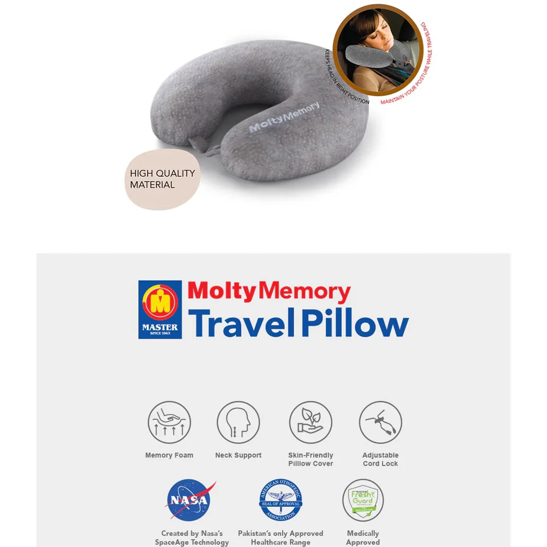 Master Molty Memory Travel Pillow - Image 2