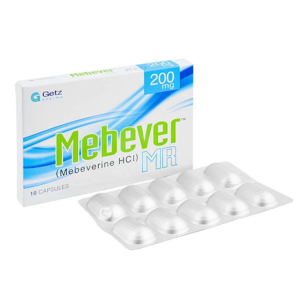 Mebever MR (Mebeverine) 200mg, 10 Ct - Getz Pharma
