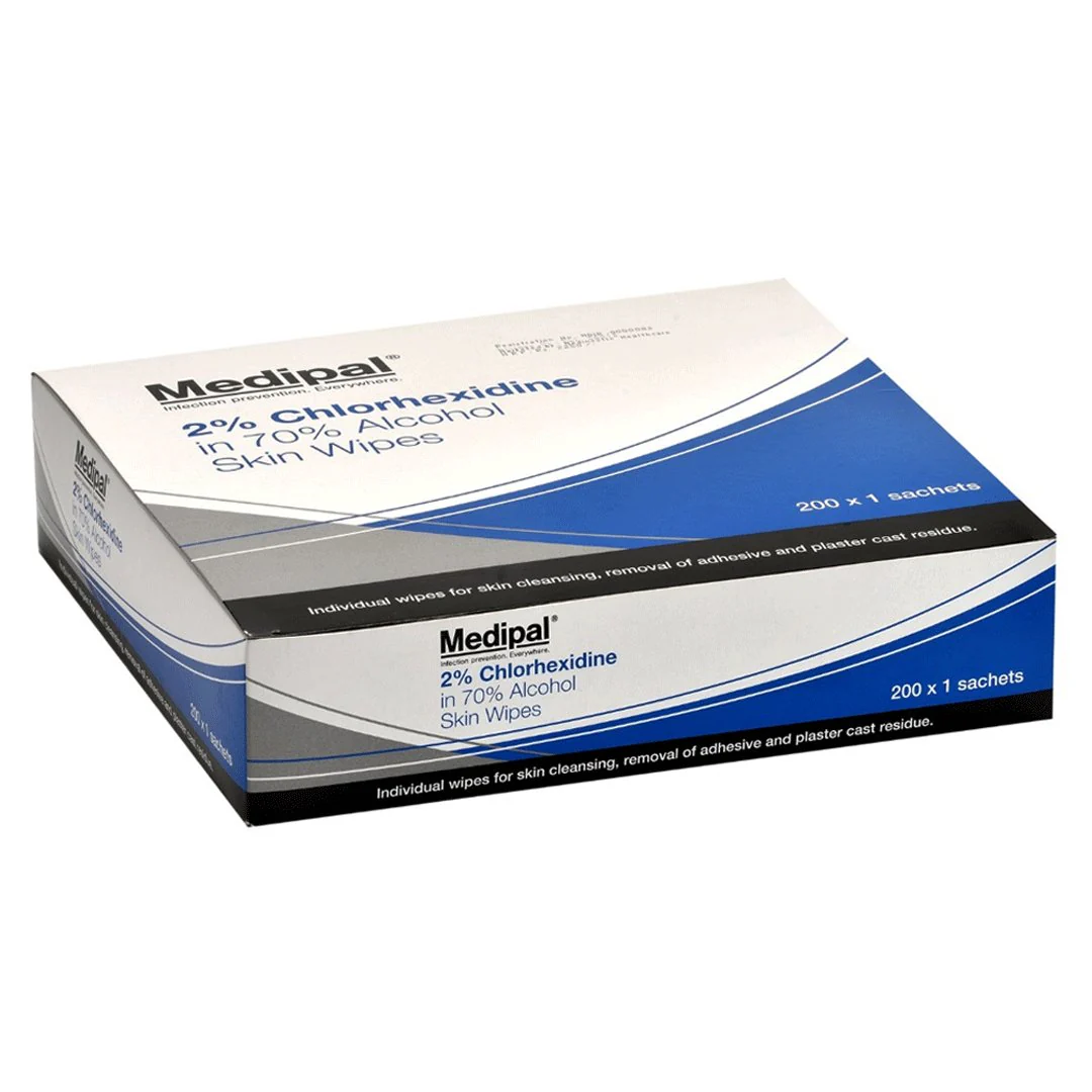 Medipal Alcohol Skin Wipes, 200 Ct