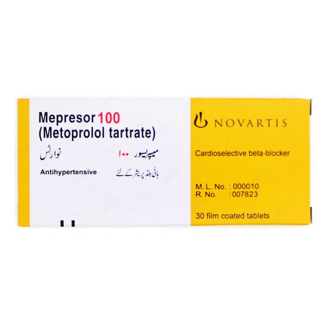Mepresor 100 (Metoprolol), 30 Ct - Novartis