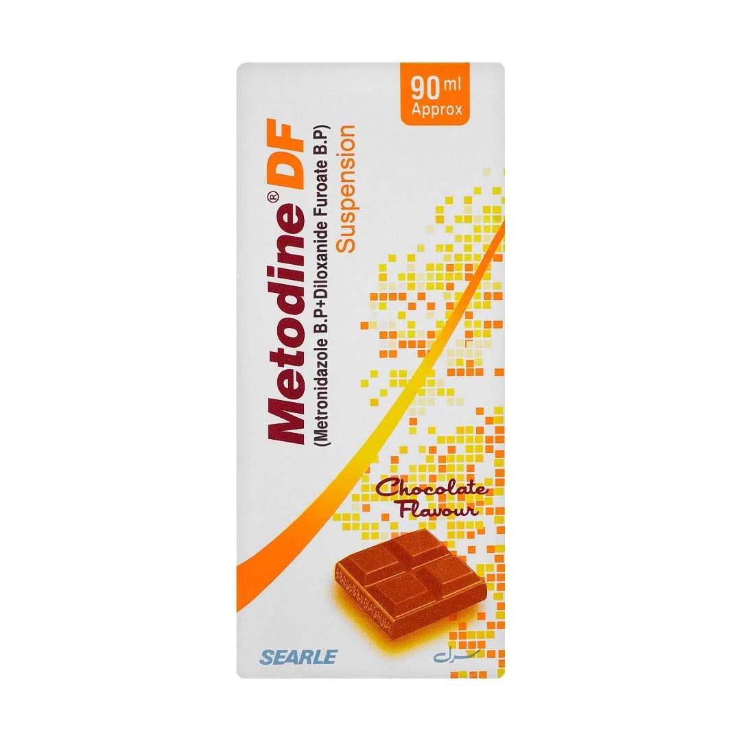 Metodine DF (Metronidazole+Furoate) Syrup, 90ml - Searle