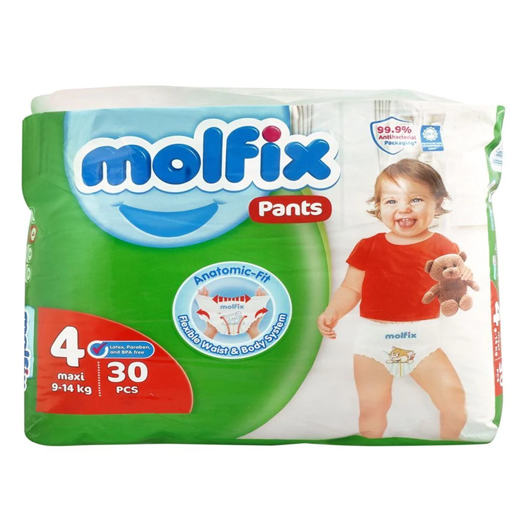 Molfix Pants Size 4 (Maxi), 30 Ct