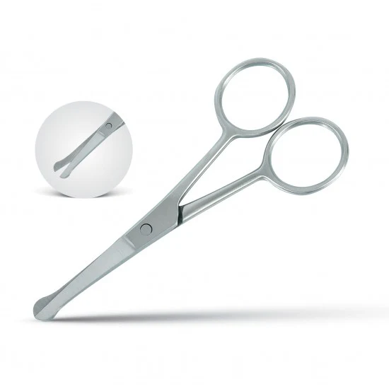 Moustache and Nose Hair Scissor 4" (DE-511), 1 Ct - Dar Expo