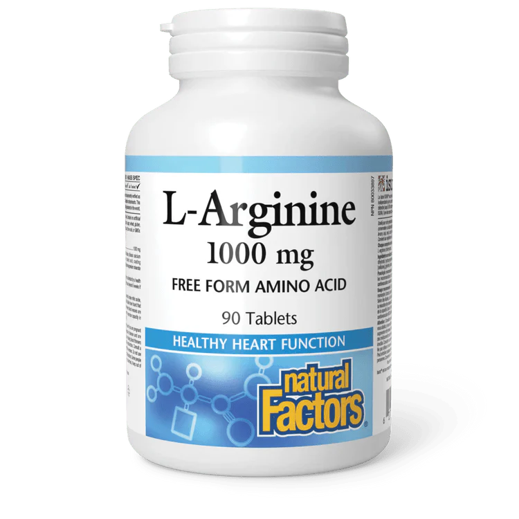 Natural Factors L-Arginine 1000 mg, 90 Ct